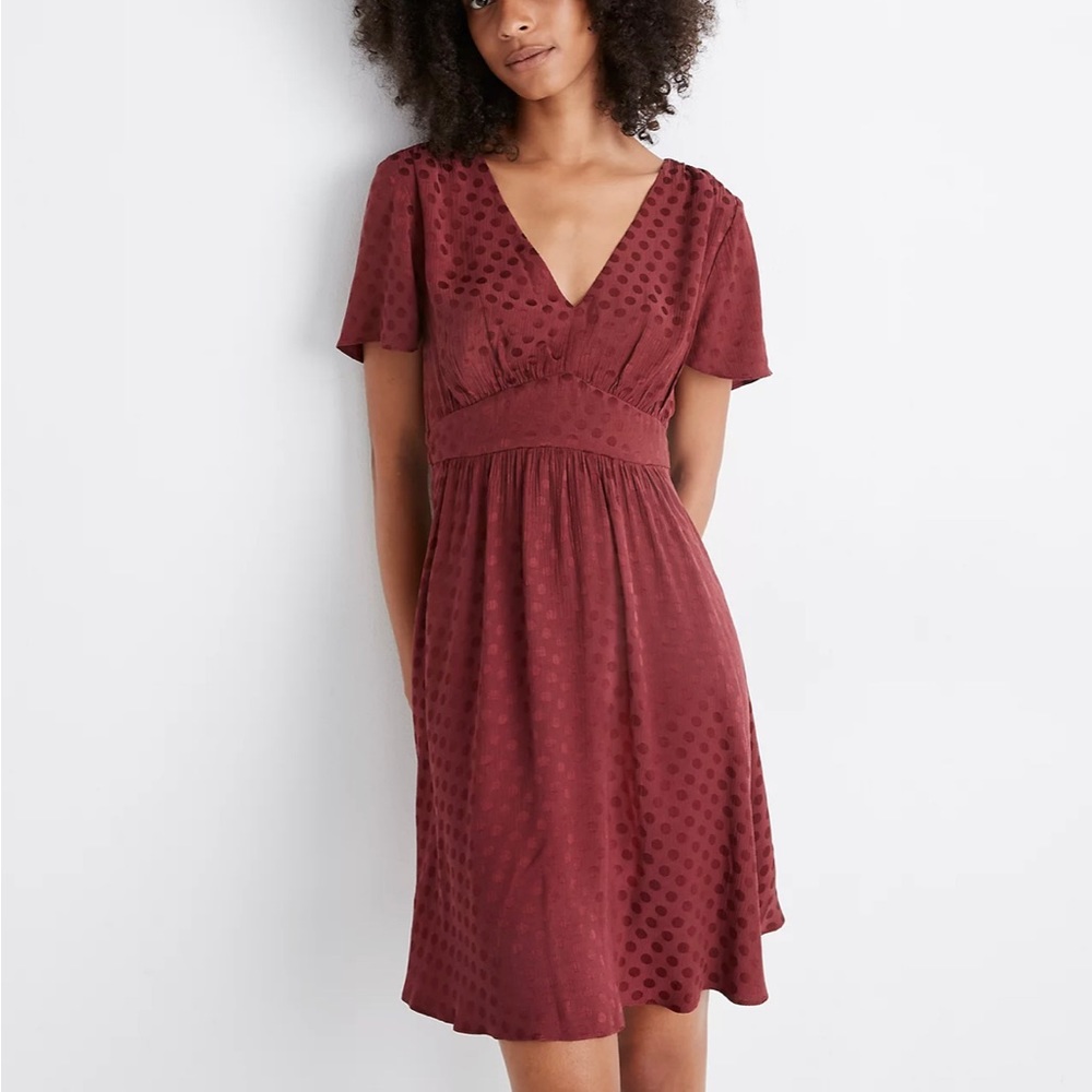 Madewell V-Neck Fit-and-Flare Dress
